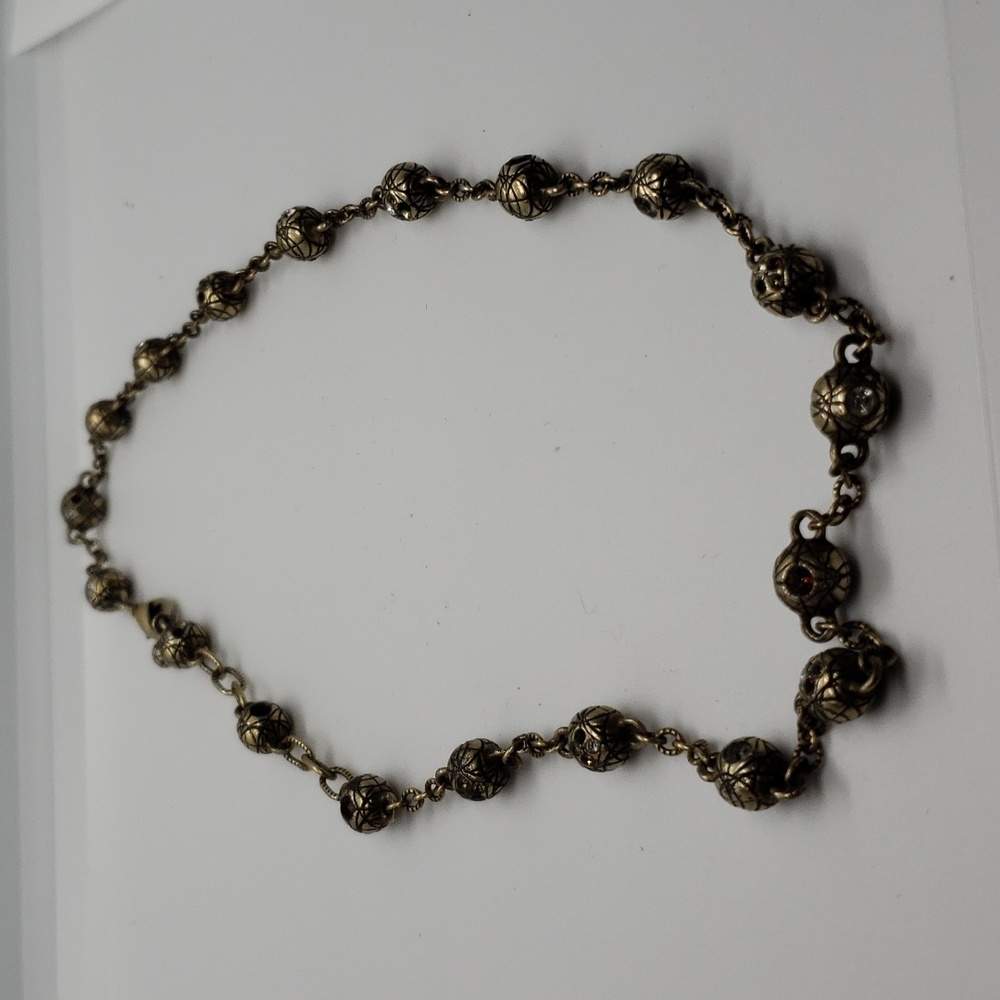Patricia Locke Multicolor Swarovski Crystal  Gold Tone Geometric Design